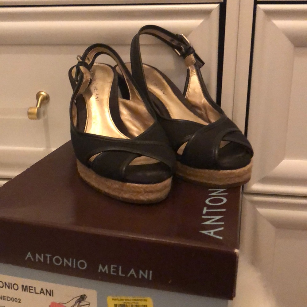 Antonio Melani Slingback Wedge/Espadrille